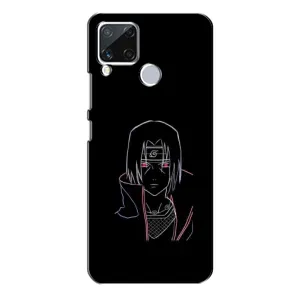 Чехлы на тему: Итачи Учиха для Realme C15 (AlphaPrint) (силуэт Итачи)