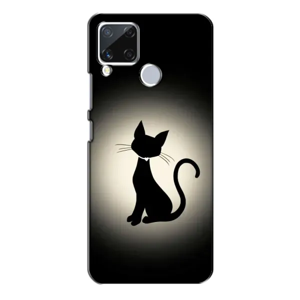 Чохол з принтом «Силует котика» для Realme C15 Чохол з принтом «Силует котика» для Realme C15