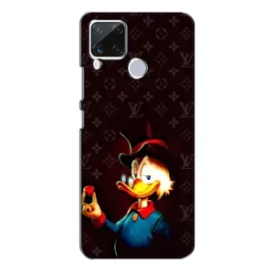 Чехли для Realme C15 - Скрудж МакДак Louis Vuitton (PREMIUMPrint) (Скрудж з ботліантом)