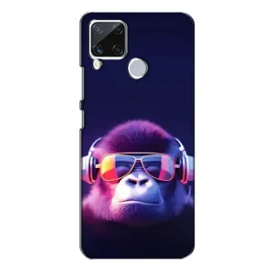 Чохол з Мавпами Realme C15 - (AlphaPrint) (Стильна мавпа)