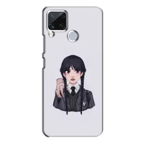 Чехлы Венсдей на Realme C15 Уэнсдей (AlphaPrint) (Уэнздей и Вещь)
