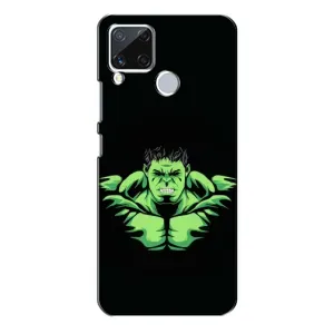 Чехлы с героями Марвел Realme C15 (VPrint) (Зелёный Халк)