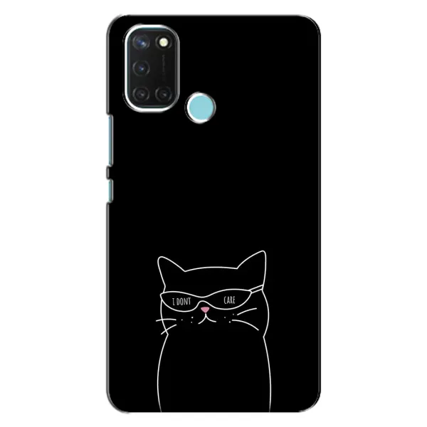 Чехол с принтом «Равнодушный кот» для Realme C17