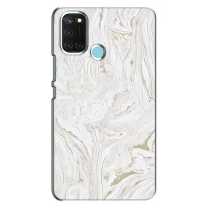 Мраморный чехол на Realme C17 (VPrint) (Белый мрамор)