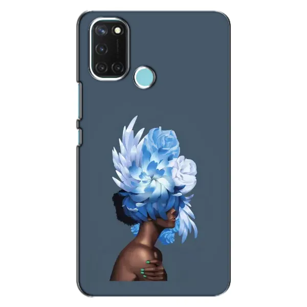 Чехол с принтом «Цветы на голове» для Realme C17
