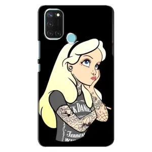 Чехол с печатью для Realme C17 - (Мода) (AlphaPrint) (Девочка в тату)