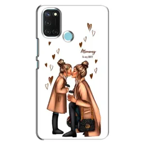 Чохол з друком для Realme C17 - (Мама з дитинкою) (AlphaPrint) (Донька і мама)