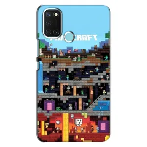 Чехол Майнкрафт на Realme C17 (AlphaPrint) Minecraft (фон Minecraft)