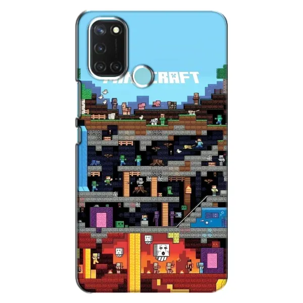 Чехол с принтом «фон Minecraft» для Realme C17