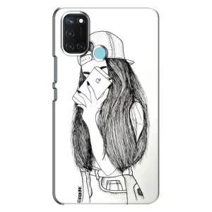 Чехол с печатью для Realme C17 - (Мода) (AlphaPrint) (Фото девочки)