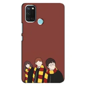 Чехлы с Гарри Поттером для Realme C17 (AlphaPrint) (Гарри с друзьями)
