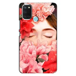 Чехлы (ART) Цветы на Realme C17 (VPrint) (Глаза в цветах)