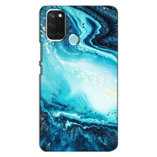 Чехол с принтом «Голубой мрамор» для Realme C17 Чехол с принтом «Голубой мрамор» для Realme C17