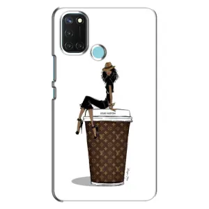 Чехлы Луи Витон для Realme C17 (AlphaPrint - LOUIS VUITTON) (кофе LOUIS VUITTON)