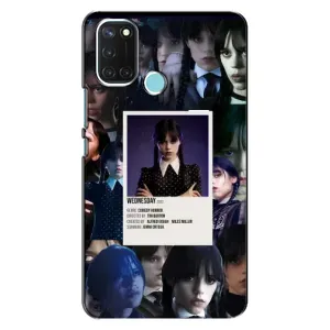 Чехлы Венсдей на Realme C17 Уэнсдей (AlphaPrint) (коллаж Уэнздей)