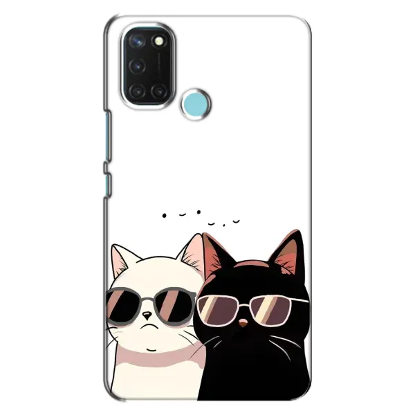 Чехол с принтом «Коты в очках» для Realme C17