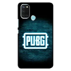 Чехол PUBG для Реалми С17 (AlphaPrint) (Лого PUBG)