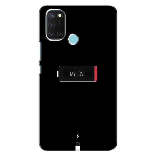 Чехол с принтом «Love battery» для Realme C17