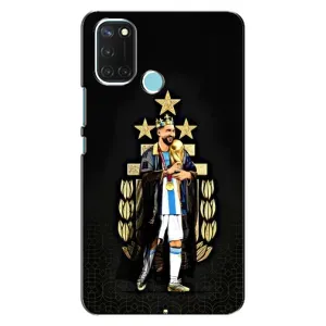 Чехлы для Realme C17 (Leo чемпион) (AlphaPrint) (Месси Король)