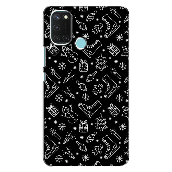 Чехол с принтом «Новогодний фон» для Realme C17 Чехол с принтом «Новогодний фон» для Realme C17