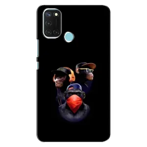 Чехол с Обезьянами Realme C17 - (AlphaPrint) (Три обезьяны)