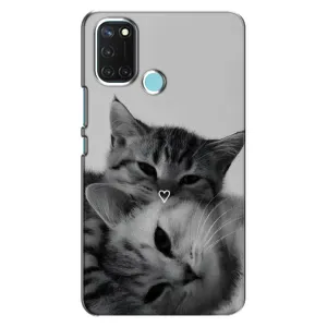 Чехол с рисунком кот на Realme C17 (Пара котов)