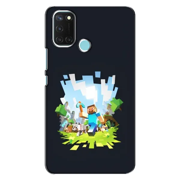 Чехол с принтом «персонажи Minecraft» для Realme C17