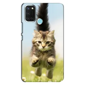 Чехлы с Котиками для Realme C17 (VPrint) (Прыжок кота)