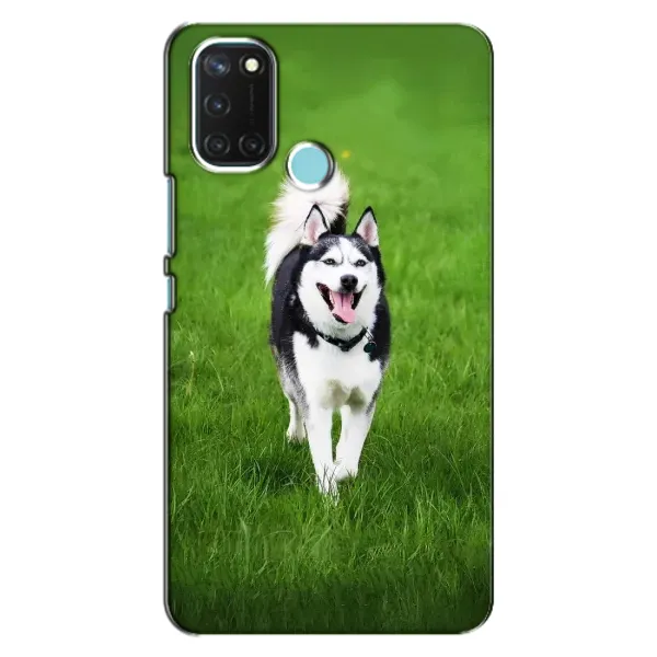 Чехол с принтом «Радостный Хаски» для Realme C17 Чехол с принтом «Радостный Хаски» для Realme C17