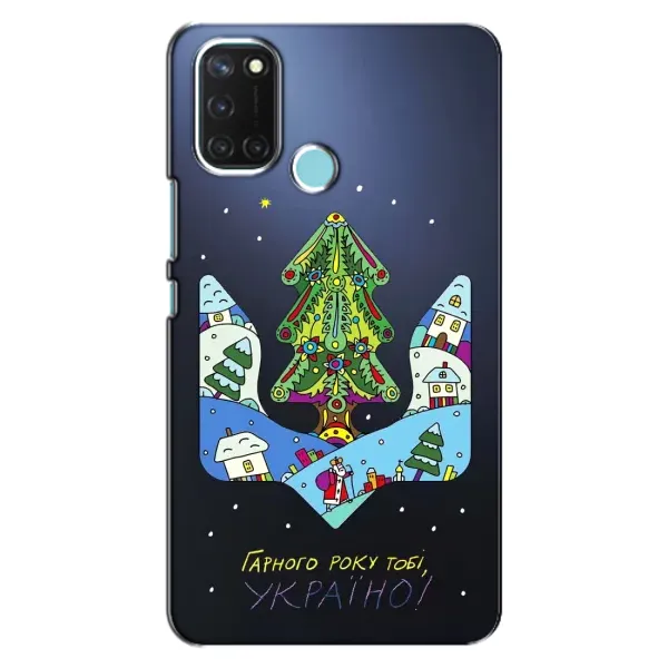 Чохол з принтом «Різдвяний герб» для Realme C17