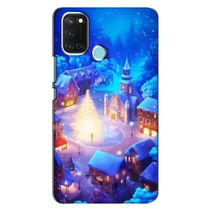 Рождественские Чехлы для Realme C17 (VPrint) (Рождественский город)