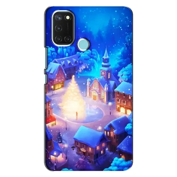 Чехол с принтом «Рождественский город» для Realme C17 Чехол с принтом «Рождественский город» для Realme C17
