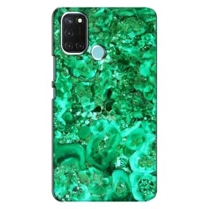 Мраморный чехол на Realme C17 (VPrint) (Салатный Мрамор)