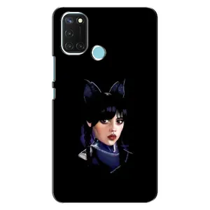 Чехлы Венсдей на Realme C17 Уэнсдей (AlphaPrint) (серьезная Уэнздей)