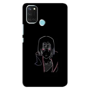 Чехлы на тему: Итачи Учиха для Realme C17 (AlphaPrint) (силуэт Итачи)