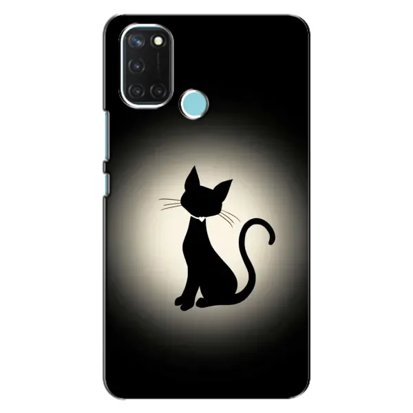 Чехол с принтом «Силуэт котика» для Realme C17