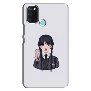 Чехлы Венсдей на Realme C17 Уэнсдей (AlphaPrint) (Уэнздей и Вещь)