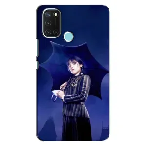 Чехлы Венсдей на Realme C17 Уэнсдей (AlphaPrint) (Уэнздей с зонтом)