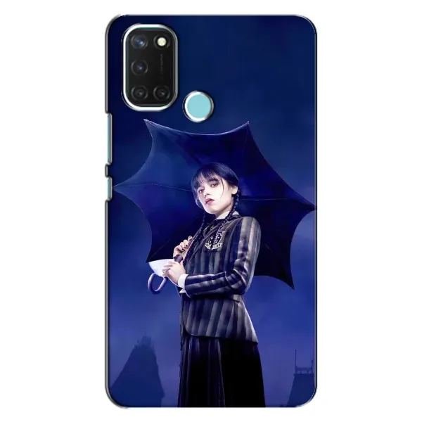 Чехол с принтом «Уэнздей с зонтом» для Realme C17 Чехол с принтом «Уэнздей с зонтом» для Realme C17