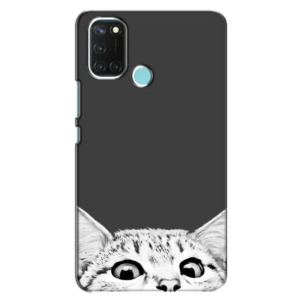 Чехол с принтом «Выглядывает кот» для Realme C17
