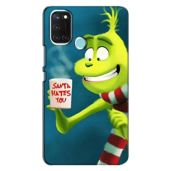 Чехол с принтом «Зеленый Гринч» для Realme C17 Чехол с принтом «Зеленый Гринч» для Realme C17