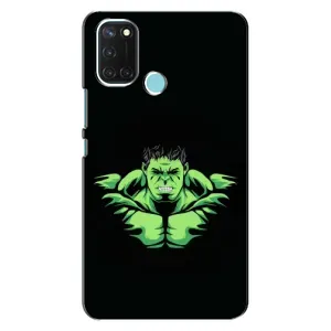 Чехлы с героями Марвел Realme C17 (VPrint) (Зелёный Халк)