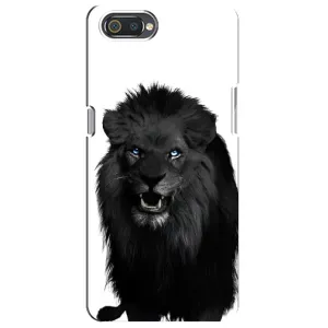 Чохли з картинкою животних Realme C2 (Чорний ЛЕВ)