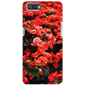 Чохли з квітами для Realme C2 (VPrint) (Квіти червоні)