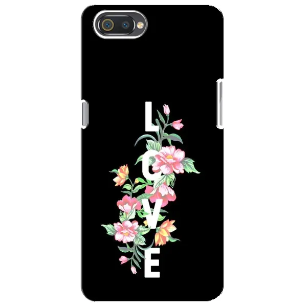 Чохол з принтом «Квіти LOVE» для Realme C2