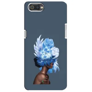 Чехлы (ART) Цветы на Realme C2 (VPrint) (Квіти на голові)