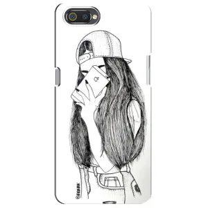 Чохол з друком для Realme C2 - (Мода) (AlphaPrint) (Фото дівчини)