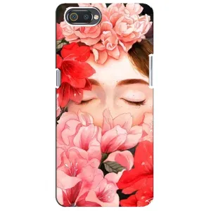Чехлы (ART) Цветы на Realme C2 (VPrint) (Очі в квітах)