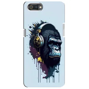 Чохол з Мавпами Realme C2 - (AlphaPrint) (Горила в навушниках)