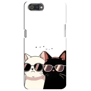 Чохол з малюнком кіт на Realme C2 (Коти в окулярах)